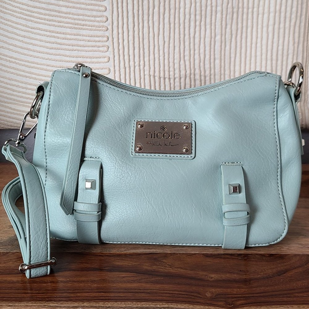 Small Nicole by Nicole Miller Handbag with Adjustable Shoulder Strap EUC